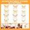 Crosize 48 Pcs Gold Butterfly Decorations, 4 Styles 3 Sizes, Butterfly Wall Decor, 3D Butterfly Party Decorations, Butterflies for Crafts, Bouquet, Cake Decorating, Flower Arrangements, Room Décor
